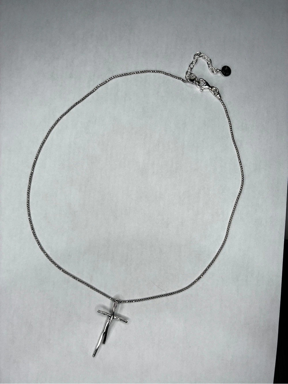Cross Pendant Necklace in Sterling Silver, New